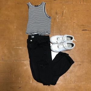 🔹Topshop Black Ripped Jamie Jean 🖤